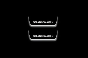 Mercedes G-Class W464 Stainless LED Door Sills – Geländewagen Logo