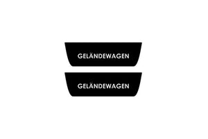 Mercedes G-Class W464 2018+ Illuminated Matte Sill Plates with logo Geländewagen Mercedes Led Door Sills PRO opdesign
