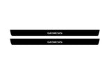 Hyundai Genesis Coupe 2008+ illuminated door sill protectors with Genesis logo