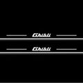 Maserati Ghibli III 2013+ LED Door Sills Illuminated Scuff Ghibli Logo Stainless Steel Entry Guards
