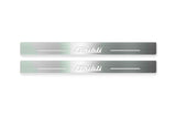 Maserati Ghibli III 2013+ LED door sill plates with Ghibli logo