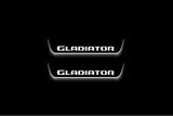 Jeep Gladiator JT Stainless Steel LED Door Sills – Gladiator Logo