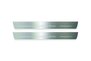 Mercedes GLC X253 Stainless Steel LED Door Sills – Mercedes-Benz Logo