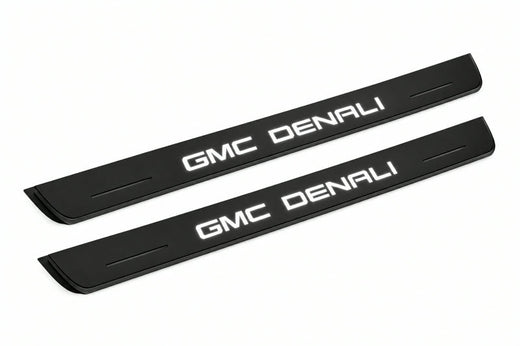 GMC Terrain II C1 2018–Present — Matte PRO LED Door Sills — GMC DENALI Logo
