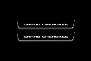 Jeep Grand Cherokee V 2021+ Stainless Steel LED Door Sills – Grand Cherokee Logo
