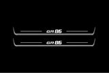 LED door sill plates for Toyota GR86 2021+ with GR86 logo