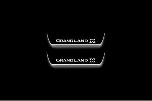 Opel Grandland X Stainless Steel LED Door Sills – Grandland X Logo