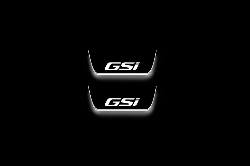 Opel Insignia II 2017+ Stainless Steel LED Door Sills – GSI Logo