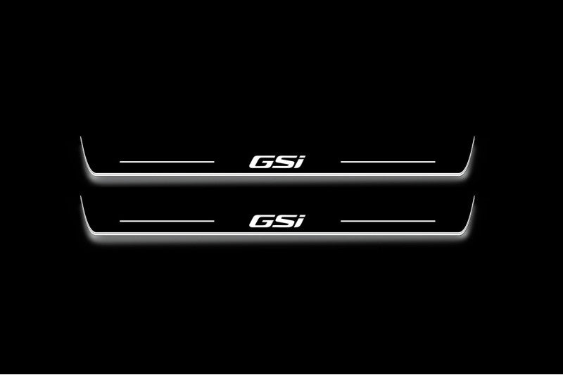 Opel Insignia II 2017+ Stainless Steel LED Door Sills – GSI Logo