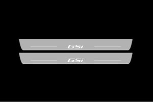 Illuminated LED Door Sill Tread Plates Opel Insignia II 2017+ With GSI Logo Opel Led Door Sills opdesign