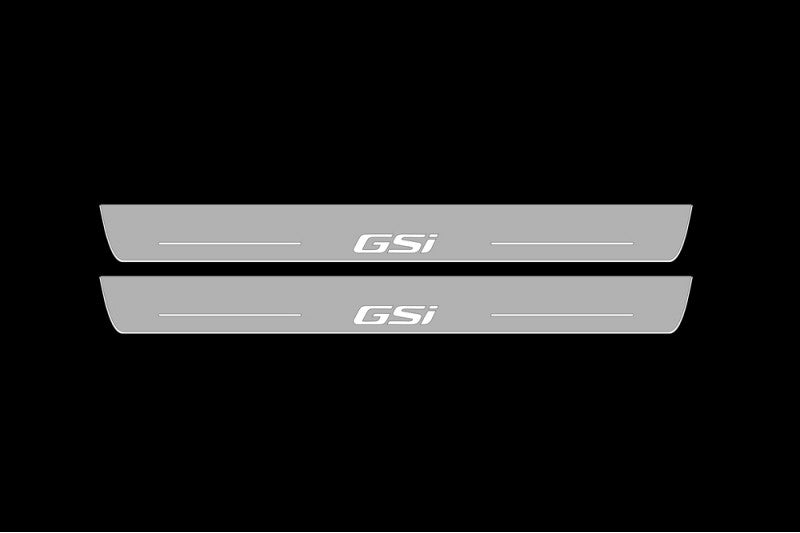 Illuminated LED Door Sill Tread Plates Opel Insignia II 2017+ With GSI Logo Opel Led Door Sills opdesign