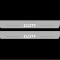 Illuminated LED Door Sill Tread Plates Mitsubishi Lancer Evolution X 2007-2016 With GSR Logo Mitsubishi Led Door Sills decoinfabric