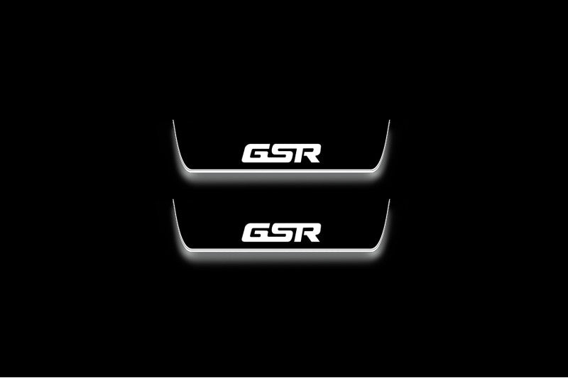 Mitsubishi Lancer Evolution X Stainless LED Door Sills – GSR Logo