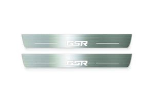 Mitsubishi Lancer Evolution X Stainless LED Door Sills – GSR Logo