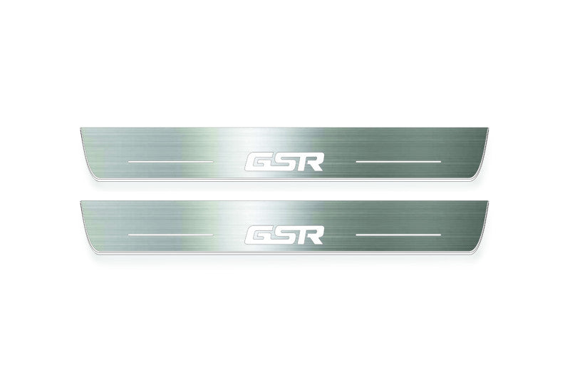 Mitsubishi Lancer Evolution X Stainless LED Door Sills – GSR Logo