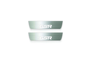 Mitsubishi Lancer Evolution X Stainless LED Door Sills – GSR Logo