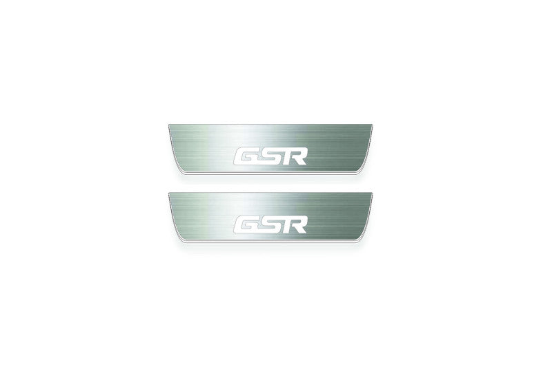 Mitsubishi Lancer Evolution X Stainless LED Door Sills – GSR Logo