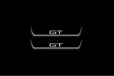 Ford Mach-E 2020+ entry guards in stainless steel with GT logo