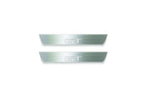 stainless steel LED door sill plates for Ford Mach-E 2020+ with GT logo