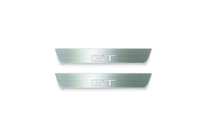Mustang Mach-E 2020+ LED Door Sills Illuminated Scuff GT Logo Stainless Steel Entry Guards Door Sills Decoin