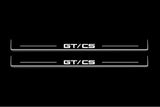 Ford Mustang V S197 2005+ stainless steel illuminated entry guards with GT/CS logo