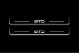Ford Mustang VII S650 2023+ LED door sill plates stainless steel with GTD logo