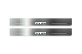Ford Mustang VII S650 2023+ LED door sill plates in stainless steel with GTD logo