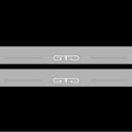 Illuminated LED Door Sill Tread Plates Ford Mustang VII 2023+ With GTD Logo Ford Led Door Sills opdesign