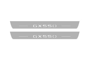 Illuminated LED Door Sill Tread Plates Lexus GX III 2024+ With GX550 Logo Lexus Led Door Sills opdesign