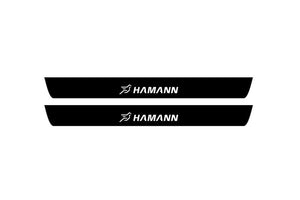BMW X6 G06 2019+ Illuminated Matte Sill Plates with logo Hamann BMW Led Door Sills PRO opdesign