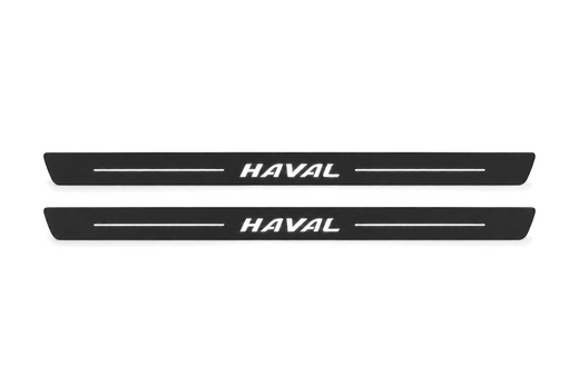 Haval H6 III B06 2020–2026 — Matte PRO LED Door Sills — Haval Logo