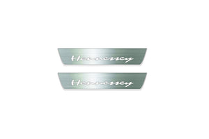 Dodge Charger 2011+ Stainless Steel LED Door Sills – Hennessey Logo