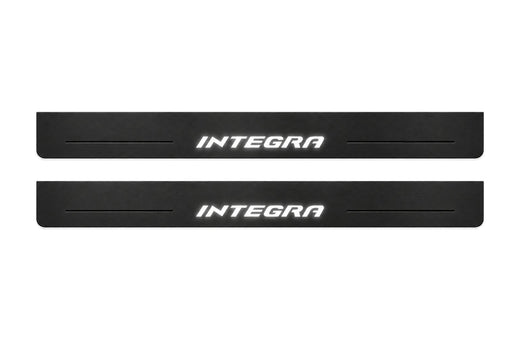 Honda Integra 2001–2006 — Matte PRO LED Door Sills — Integra Logo