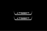 Ford Bronco Sport 2021+ LED door sill plates in stainless steel with Horse logo