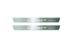 Ford Bronco Sport 2021+ LED Door Sills Illuminated Scuff Horse Logo Stainless Steel Entry Guards