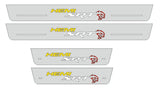 Dodge Durango III 2011+ door sill plates in stainless steel with SRT HEMI HELLCAT logo
