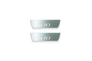 Hyundai i10 II 2013-2019 LED Door Sills Illuminated Scuff i10 Logo Stainless Steel Entry Guards Door Sills Decoin