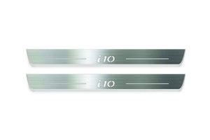 Hyundai i10 II 2013-2019 LED Door Sills Illuminated Scuff i10 Logo Stainless Steel Entry Guards Door Sills Decoin
