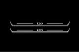 Hyundai i20 I 2009+ entry guards in stainless steel with i20 logo