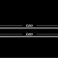 Hyundai i20 II 2014-2020 LED Door Sills Illuminated Scuff i20 Logo Stainless Steel Entry Guards Door Sills Decoin
