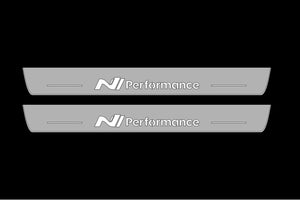 Hyundai i30 III 2017+ LED Door Sills Illuminated Scuff N Line Performance Logo Stainless Steel Entry Guards Door Sills Decoin