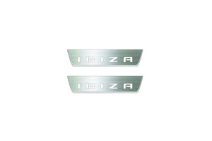 Seat Ibiza 2017+ LED Door Sills Illuminated Scuff Ibiza Logo Stainless Steel Entry Guards