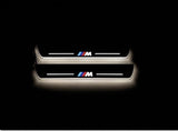 BMW 3 E90 E90 2008+ stainless steel LED door sill plates with M Performance logo