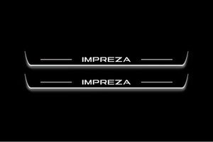 Subaru Impreza V 2016+ Stainless Steel LED Door Sills – Impreza Logo