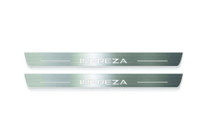 Subaru Impreza V 2016+ Stainless Steel LED Door Sills – Impreza Logo