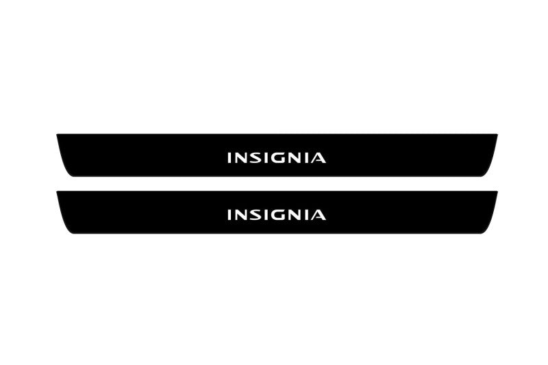 Opel Insignia II 2017-2022 Illuminated Matte Sill Plates with logo Insignia Opel Led Door Sills PRO opdesign