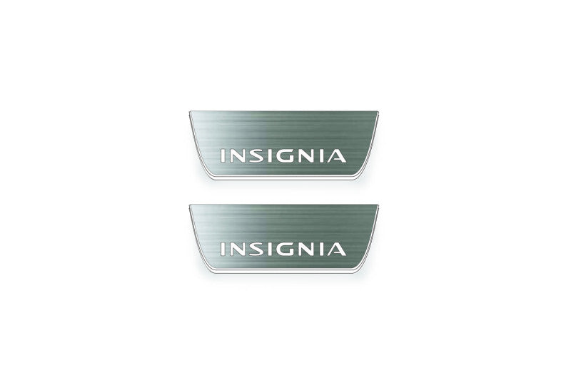 Opel Insignia II 2017+ Stainless Steel LED Door Sills – Insignia Logo