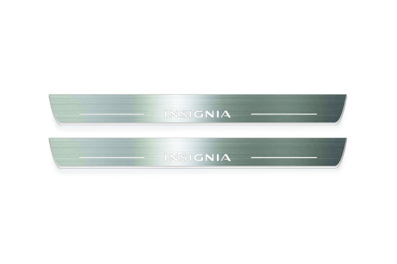 Opel Insignia II 2017+ Stainless Steel LED Door Sills – Insignia Logo