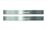 Honda Integra 2001+ entry guards in stainless steel with Integra logo