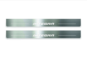 Honda Integra 2001-2006 LED Door Sills Illuminated Scuff Integra Logo Stainless Steel Entry Guards Door Sills Decoin